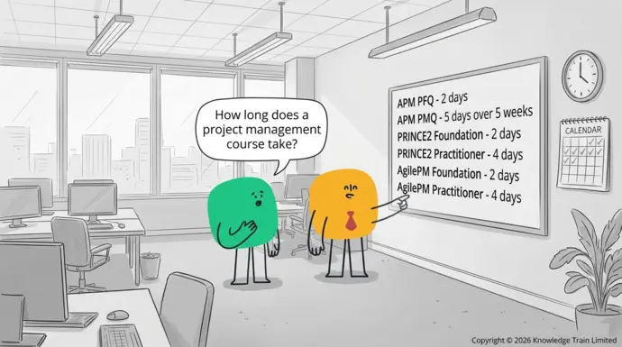 How long does a project management course take? How long does a project management course take?