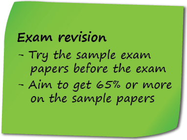You need to revise for your exam. Exam revision is important.