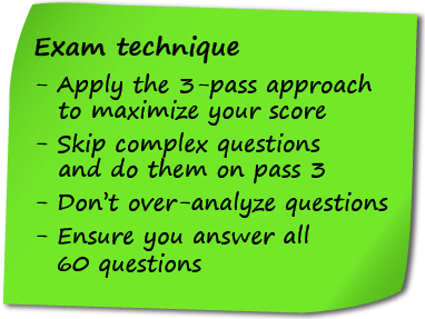 Three pass approach to sitting your exam. Three pass approach to sitting your exam.