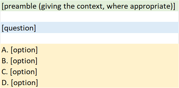 Standard style question. Standard question.