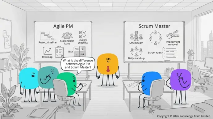 What is the difference between Agile PM and Scrum Master?